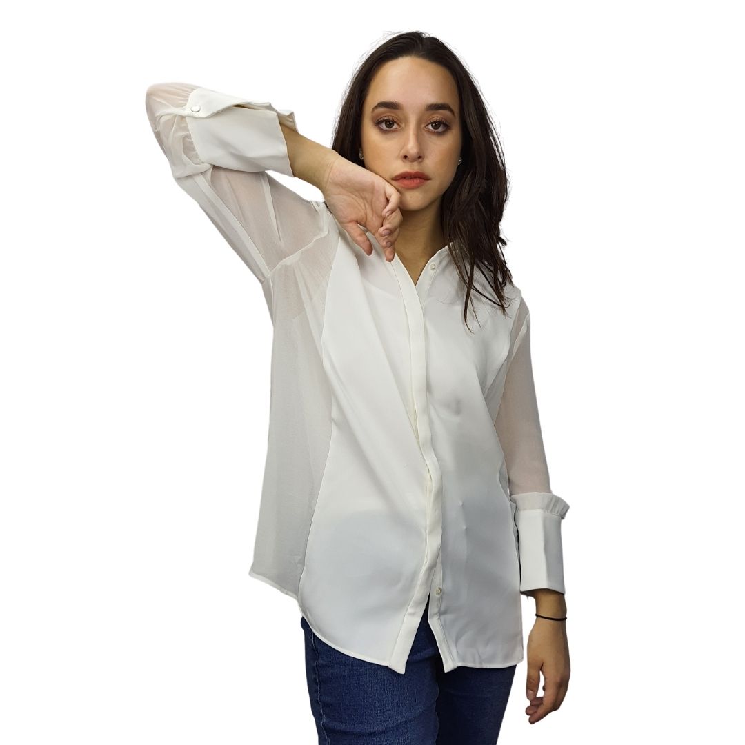 Camisa Vero Moda Blanco Style BILL NEST 3/4 SHIRT(MM)