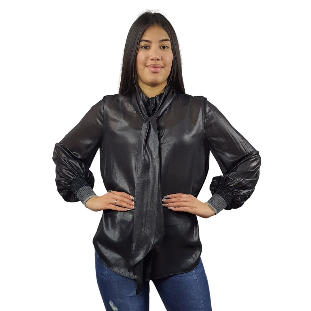 Blusa Vero Moda Negro Style LAUREN L/S SHIRT(VMC-LL)