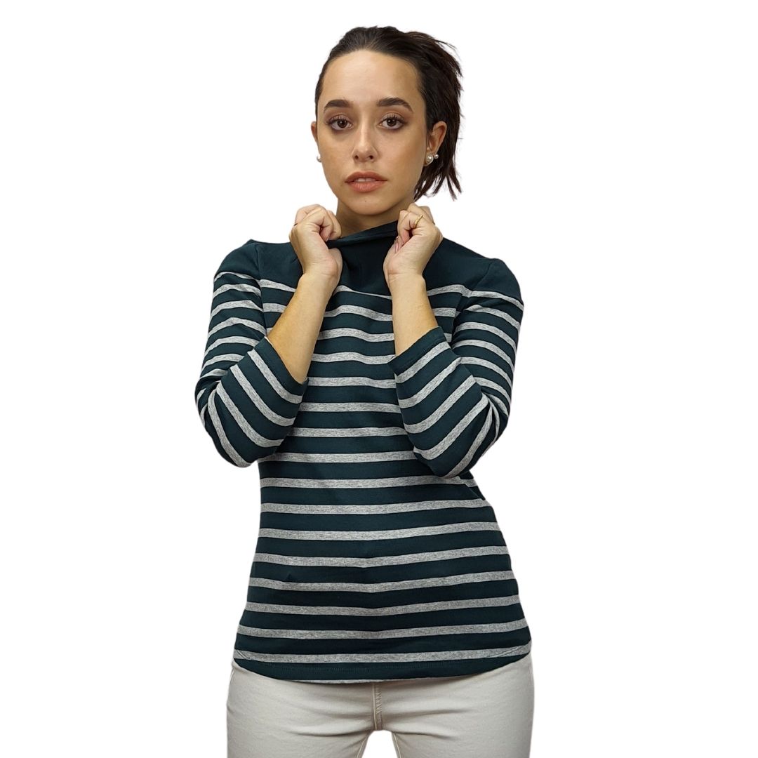 Blusa Vero moda Verde Style ALVA 3/4 TOP(MW-EC-2)