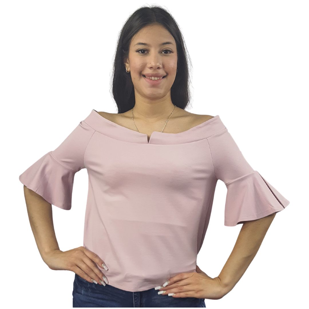 Blusa Vero Moda Rosa Vieja Style DIAMOND 1/2 JERSEY TOP(VMC-TP)