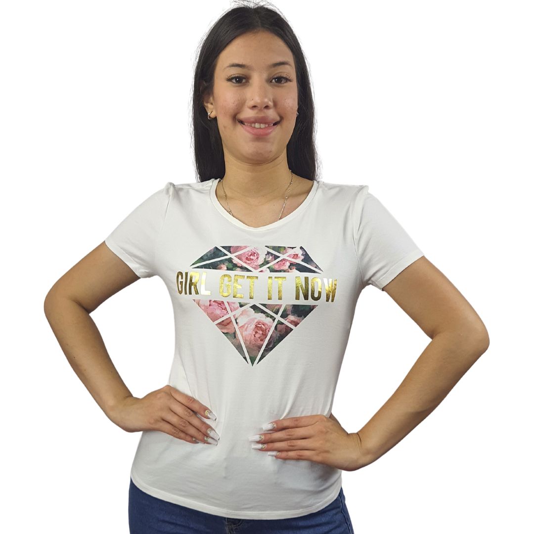 Polera Vero Moda Blanco Style PATTI S/S TOP(NN)