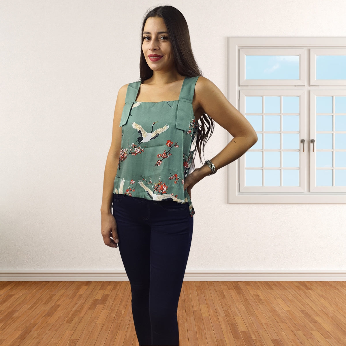 Top Vero Moda Verde Style HENRY S/L TOP(HOMEWEAR)