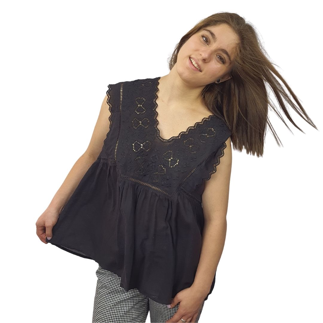 Blusa Rapsodia Madison Negro