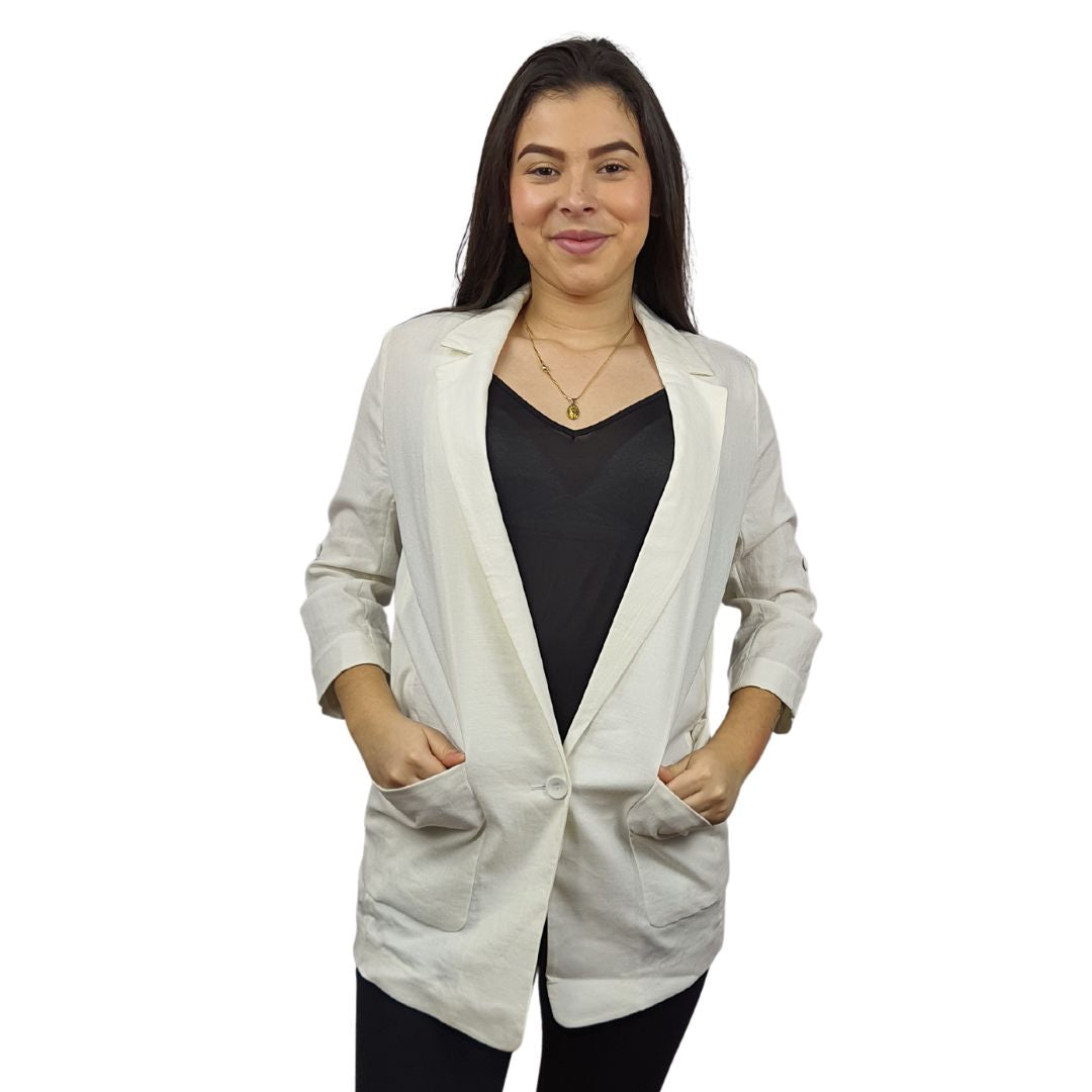 Blazer Vero Moda Blanco Style DAWN 3/4 BLAZER(MM)