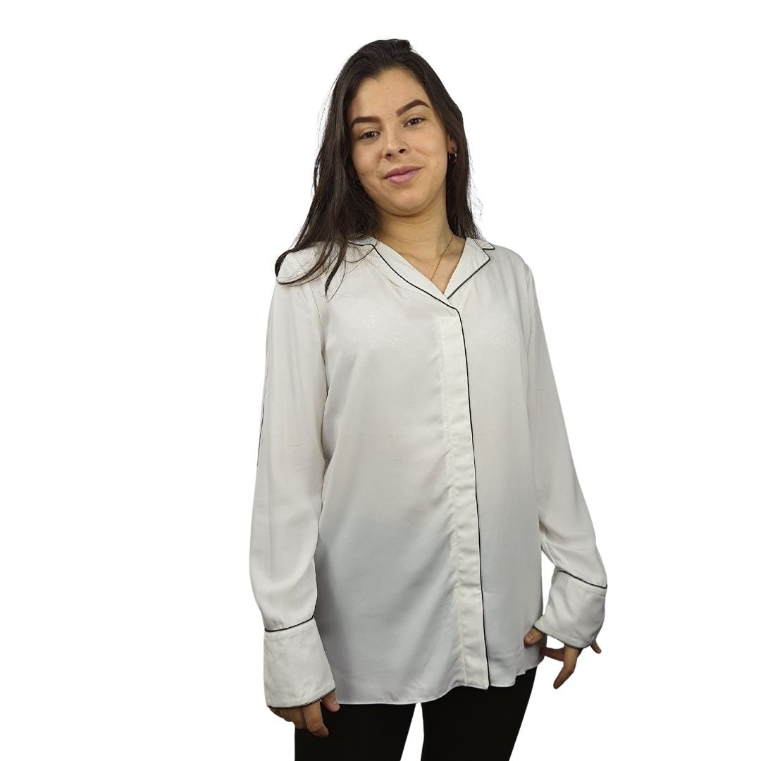 Blusa Vero Moda Blanco Style BEA L/S TOP(MM)