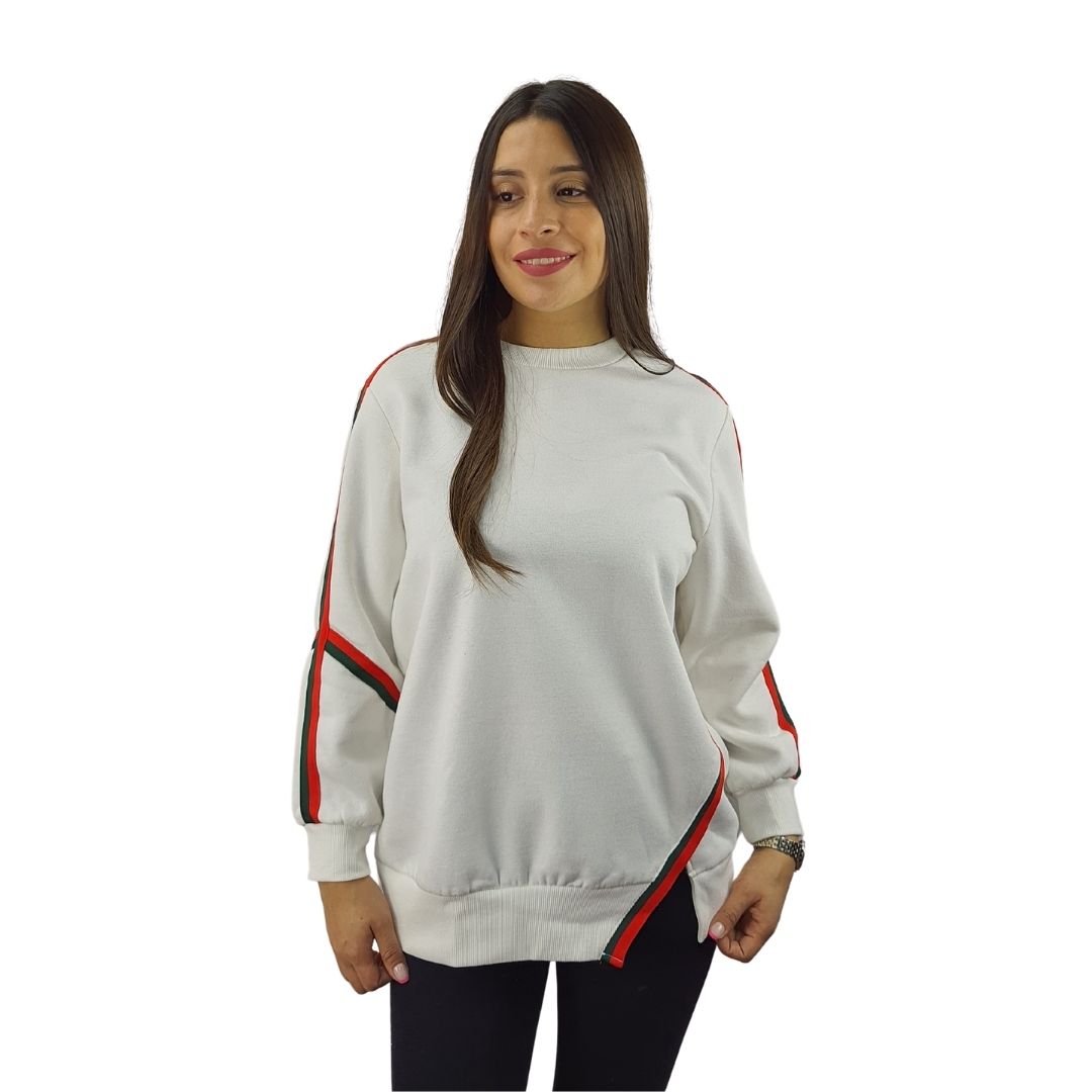 Sweater Vero Moda Blanco Style BUSTER L/S SWEAT(LL)