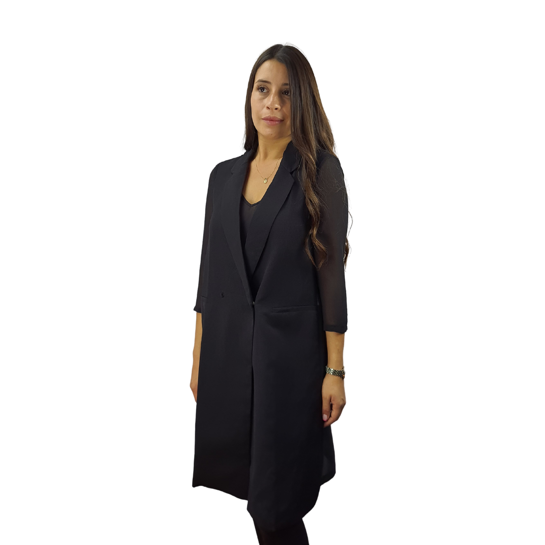 Blazer Vero Moda Negro Style URIAH 3/4 BLAZER(TP)