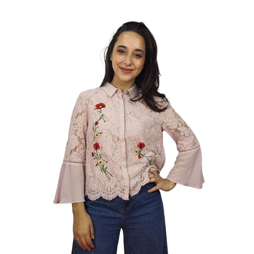 Blusa Vero Moda Rosa Vieja Style LINSEY 3/4 SHIRT(NR)