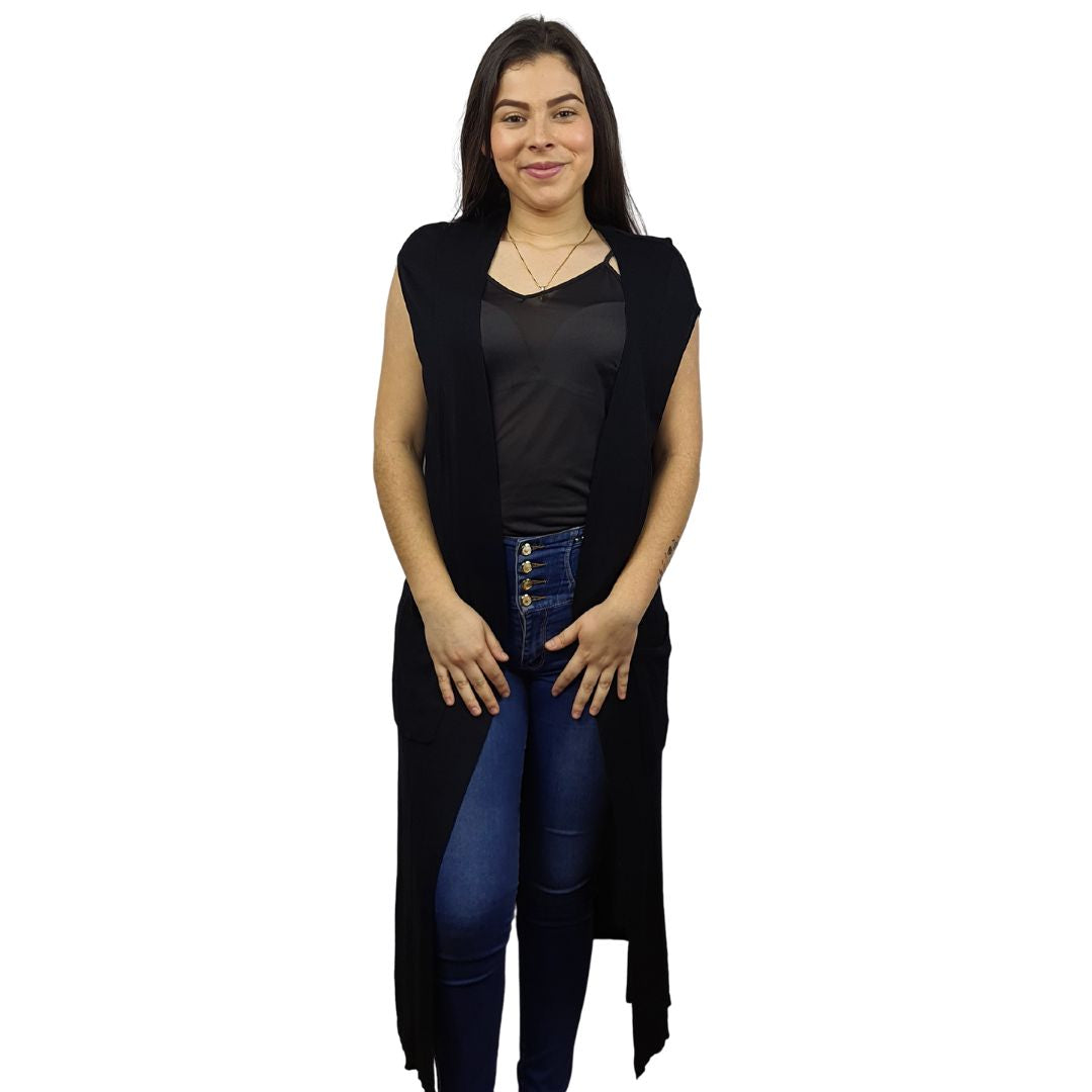 Tapado Vero Moda Negro Style JOEY S/S KNIT(VMC-SD)