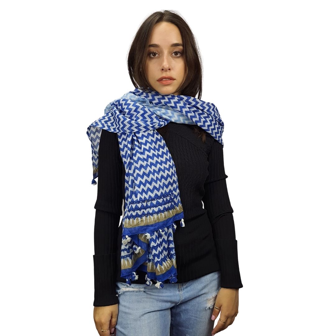 Pashmina Bufanda Rapsodia Joff Azul