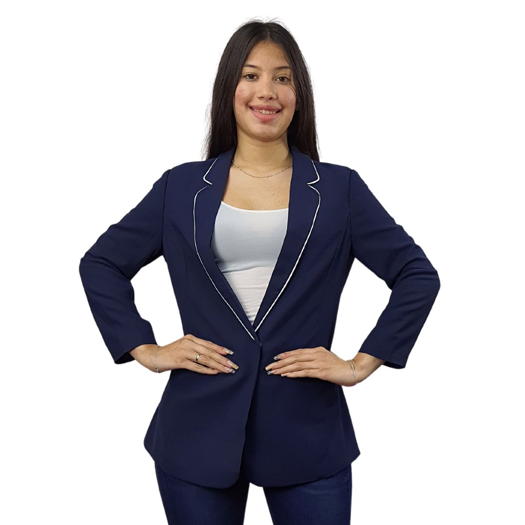 Blazer Vero Moda Azul Oscuro Style PAJAMA 7/8 BLAZER(VMC-SD)