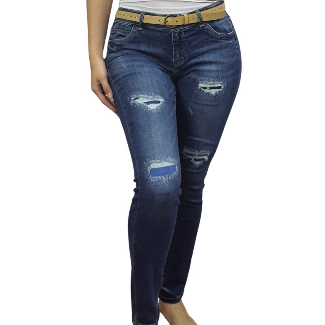 Jeans Vero Moda Azul Style ELVA SLIM JEANS(BT)