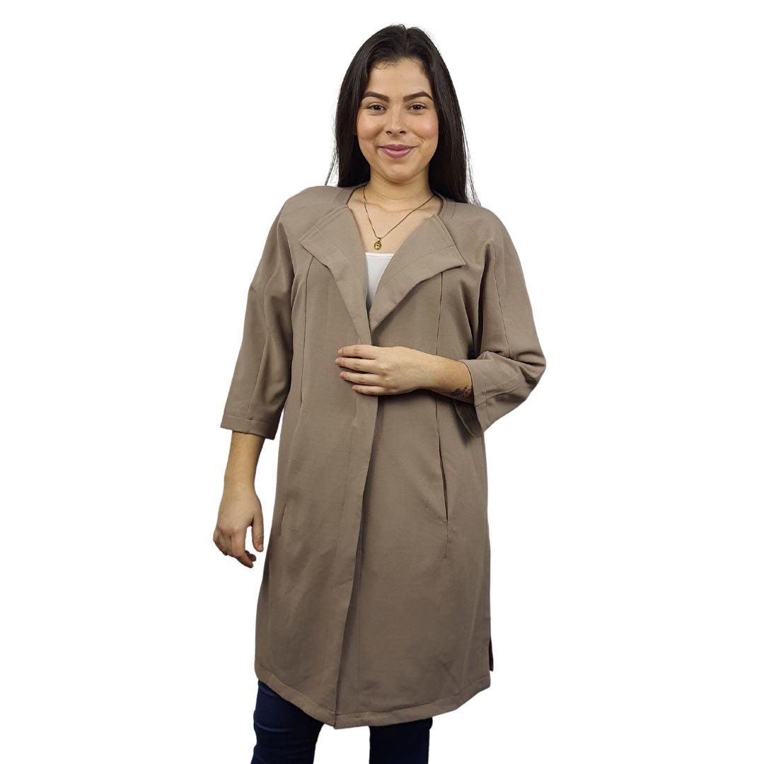 Blazer Vero Moda Marron Style DIAN 7/8 SWEAT COAT(MM)