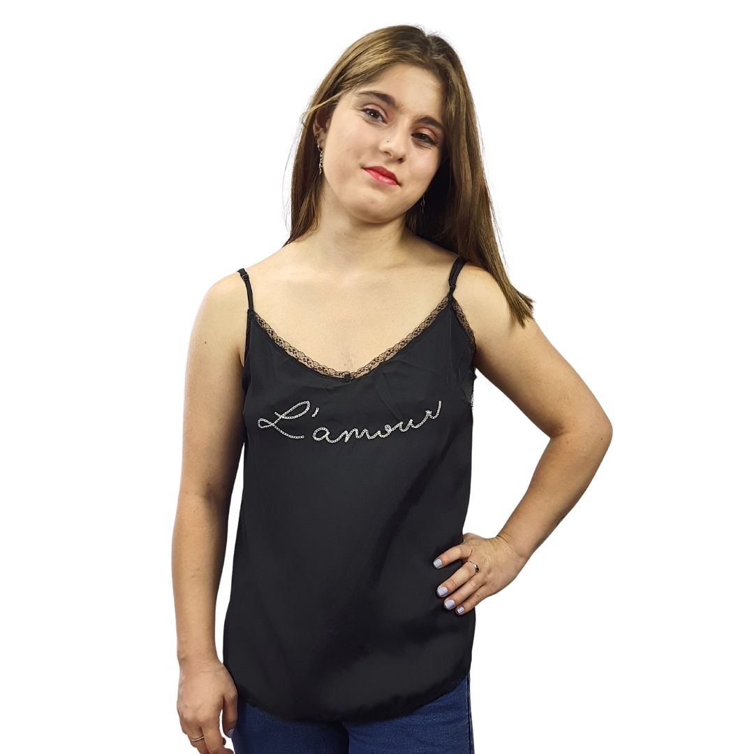 Top Rapsodia Dulani Negro