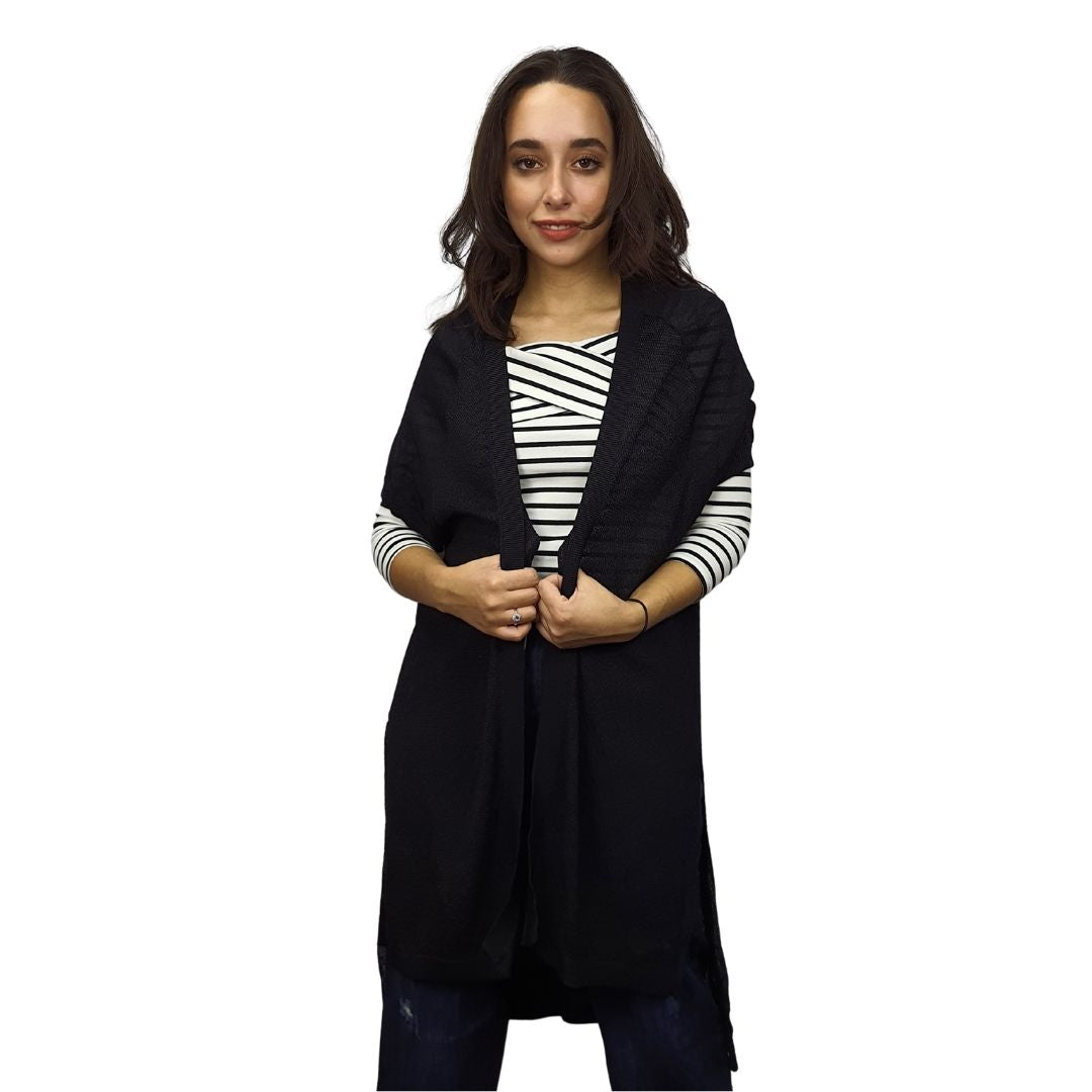 Tapado Vero Moda Negro Style DEBBY S/S KNIT CARDIGAN(NE-EC-2)