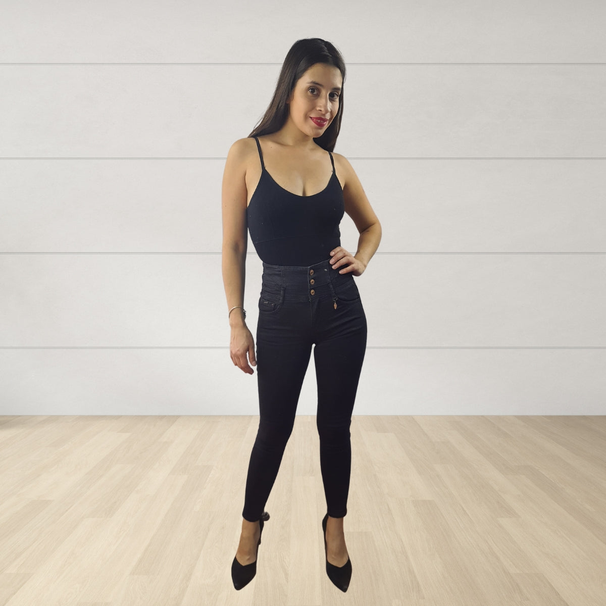 Jeans Vero Moda Negro Style IMAGE HW X-SLIM JEANS(EL)