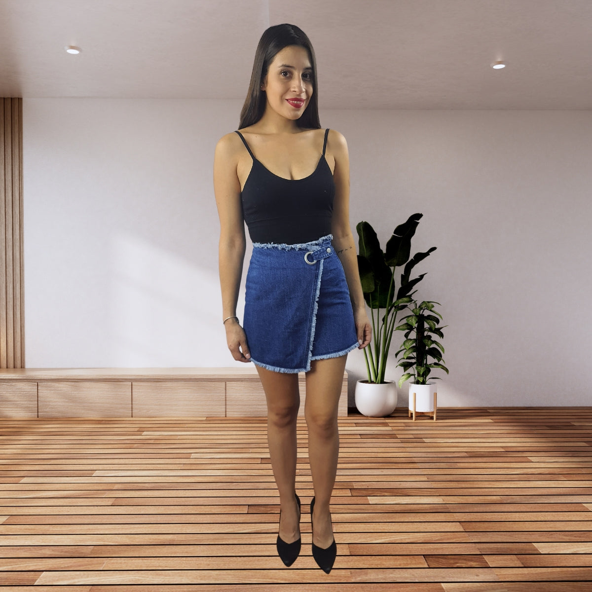 Falda Vero Moda Azul Oscuro Style DOCTOR DENIM SKIRT(TP)