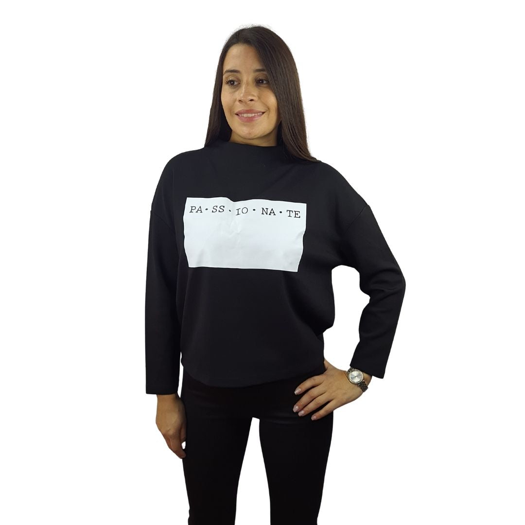 Polera Vero Moda Negro Style BOM L/S TOP(UM)