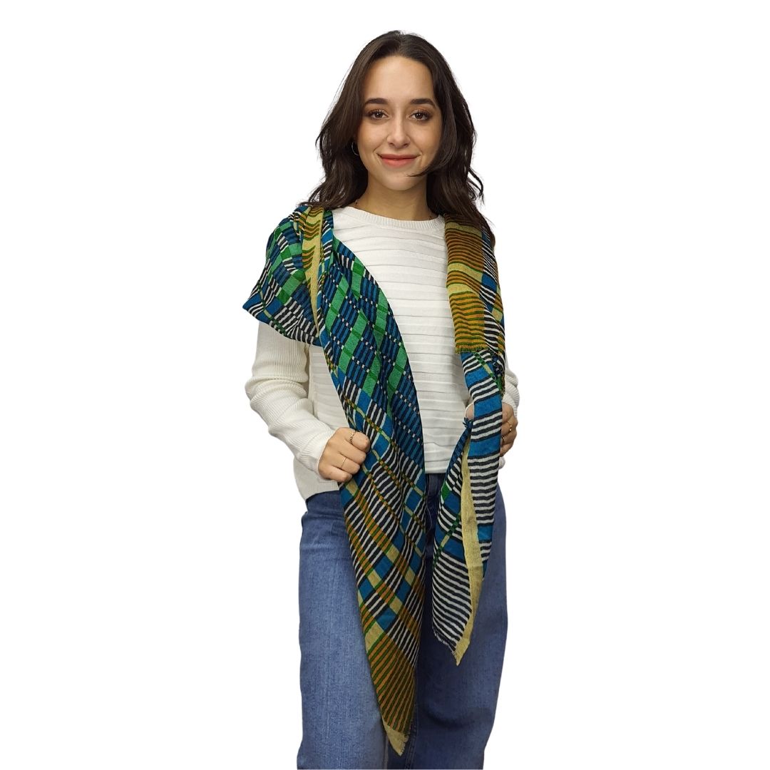 Pashmina Bufanda Rapsodia New Joe Wool Verde