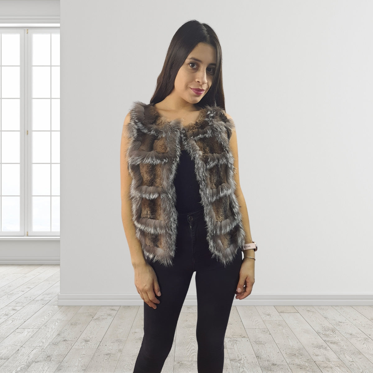 Chaqueta Vero Moda Marron Style ROYCE FUR WAISTCOAT(VMC-EL)