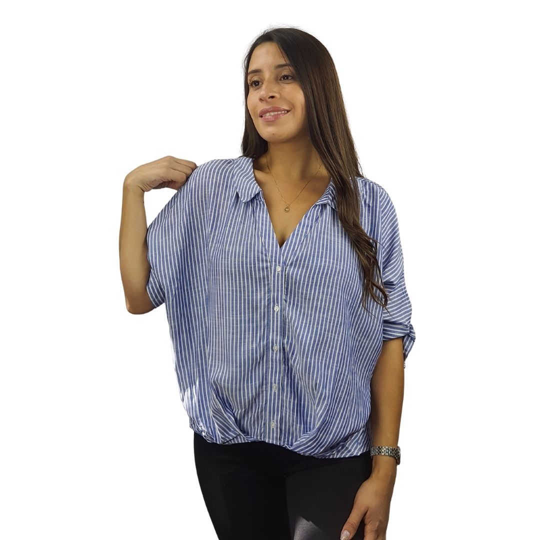 Camisa Vero Moda Azul Style RAPIDS CELESTE 1/2 SHIRT(LL)