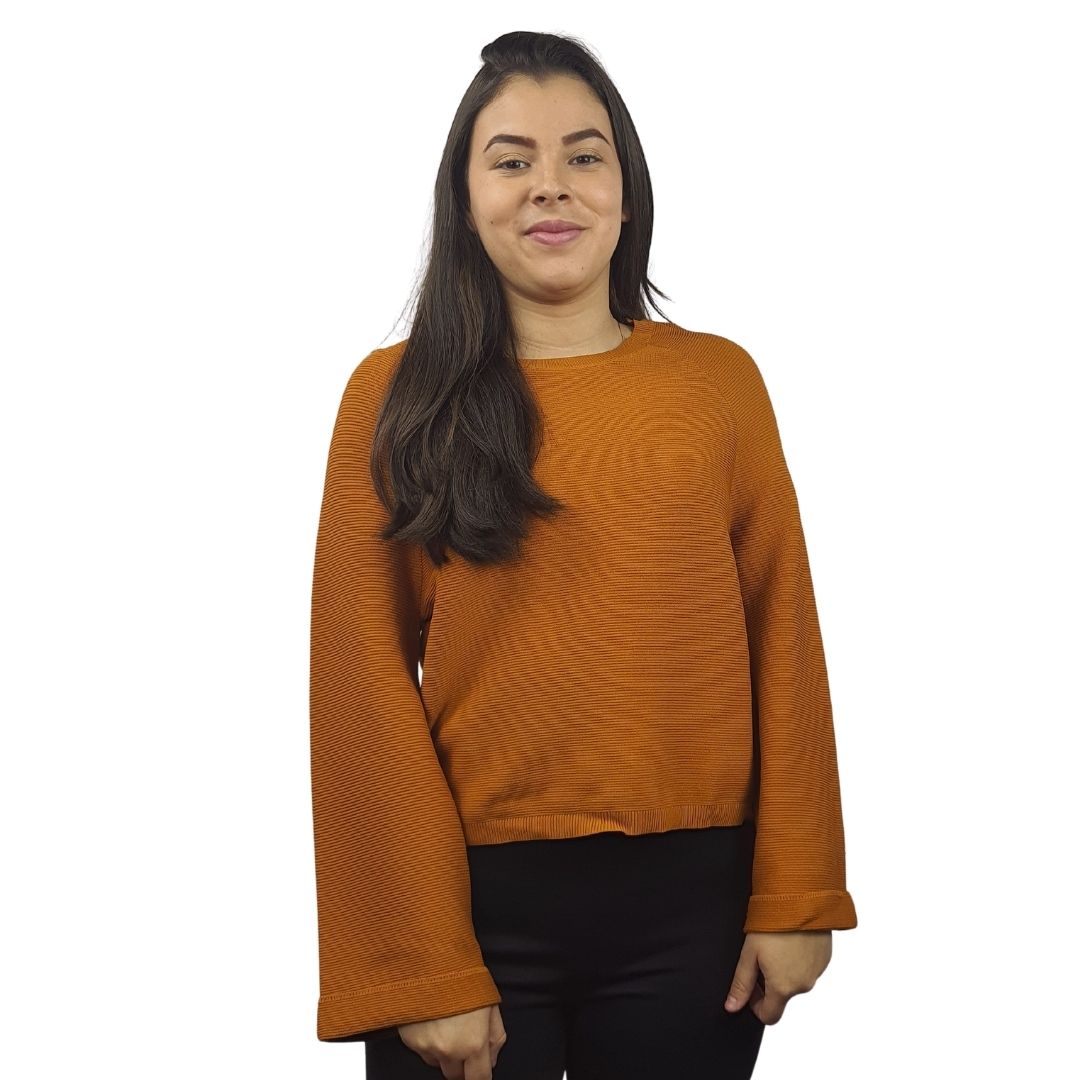 Blusa Vero Moda Marron Style NINA 9/10 KNIT(EL)