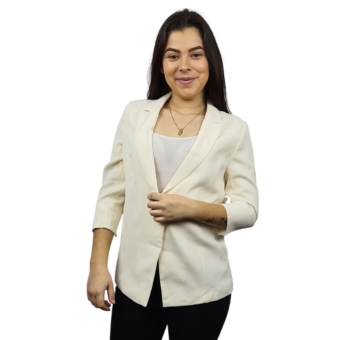 Blazer Vero Moda Blanco Style MAGGIE 3/4 BLAZER(VMC-NR)