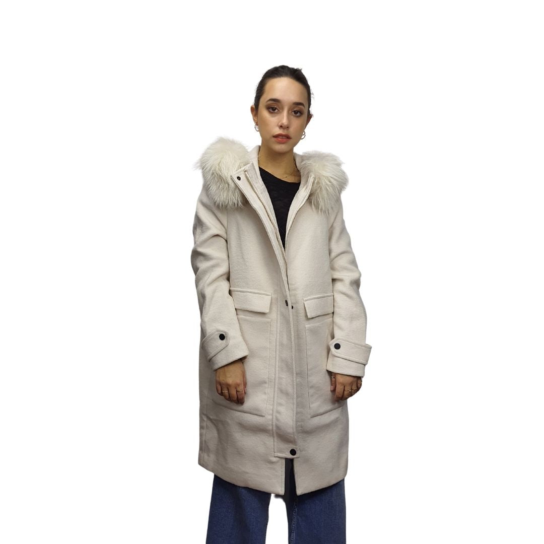 Parka Vero Moda Crema Style DAFFODIL L/S WOOL COAT(DR)
