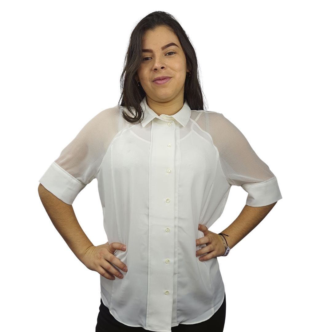 Blusa Vero Moda Blanco Style BEYELER S/S SHIRT(TP-EC-1)