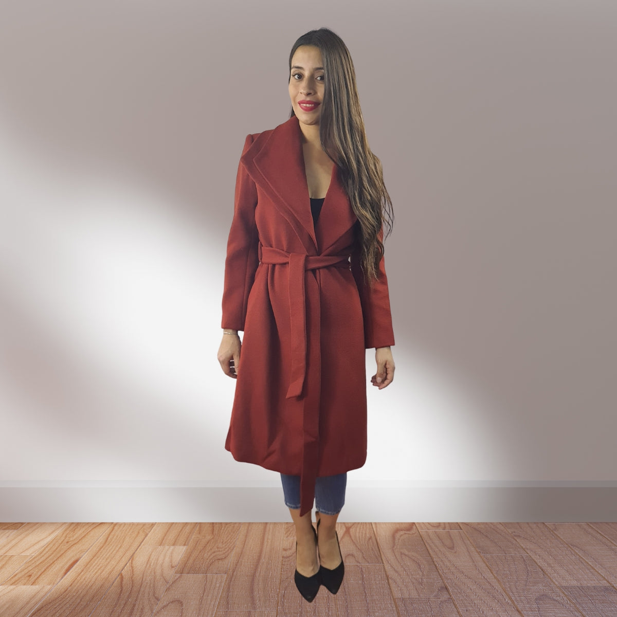 Blazer Vero Moda Marron Style CLASSIC L/S WOOL COAT(EL)