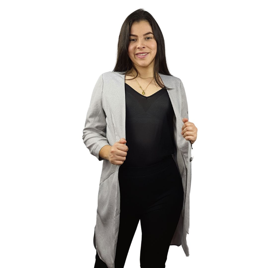 Blazer Vero Moda Gris Style ALICE 3/4 LONG BLAZER(MP)