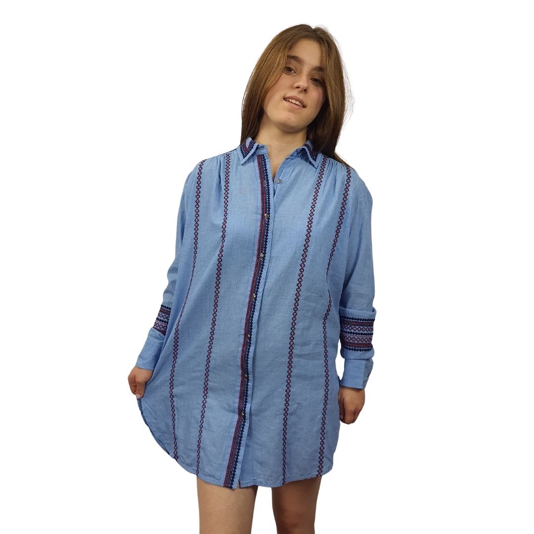 Vestido Rapsodia Kansk Celeste