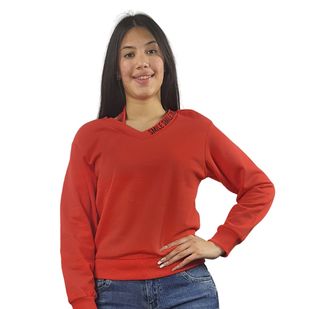 Sweater Vero Moda Rojo Style DARCIE L/S SWEAT(LL)