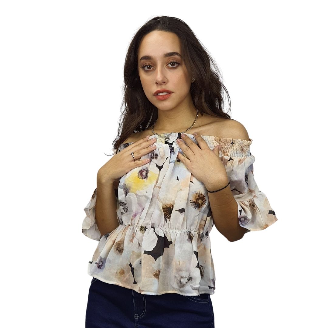 Top Vero Moda Blanco Style ROYA 1/2 TOP(HH)