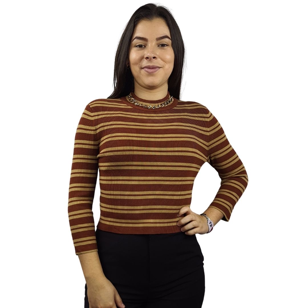 Sweater Vero Moda Marron Style JADE 3/4 KNIT(BN-ET-2)