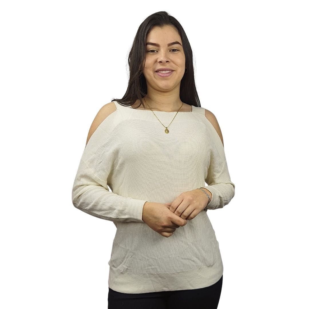 Blusa Vero Moda Beige Style ELLEN L/S KNIT(EL)