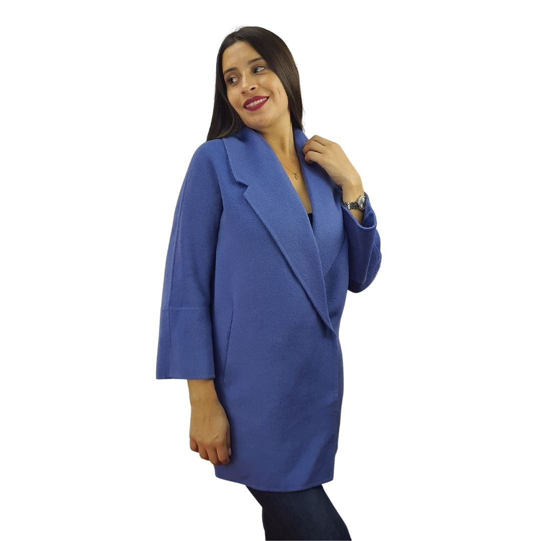 Blazer Vero moda Azul Style POLINE DF L/S WOOL COAT(VMC-DR)