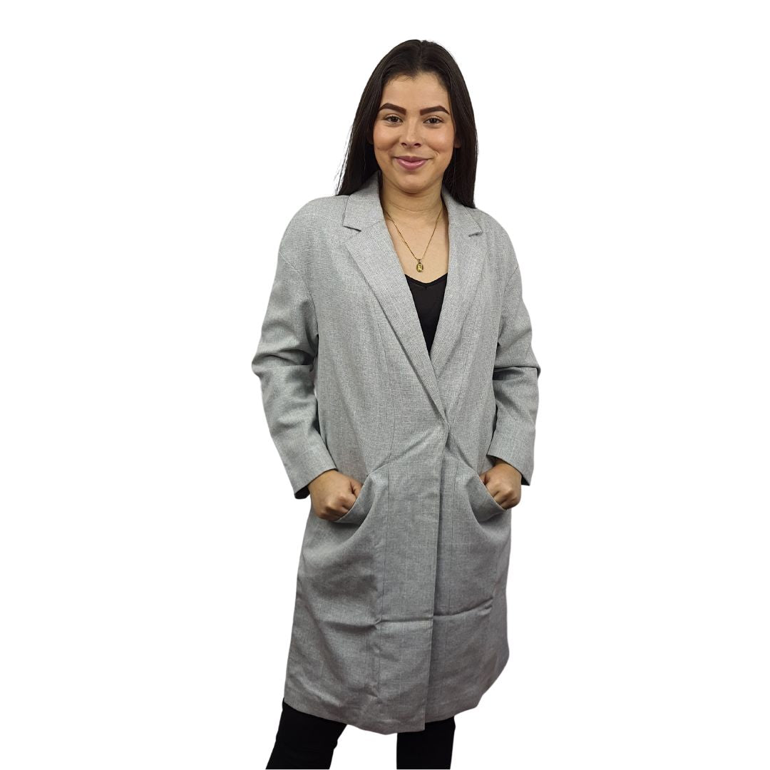 Blazer Vero Moda Gris Style ABBY L/S BLAZER(NL)