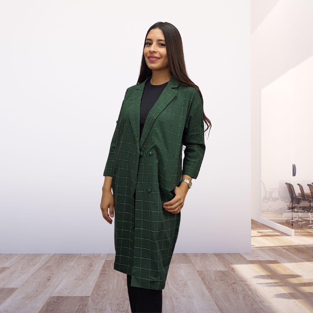 Blazer Vero Moda Verde Style RITA 7/8 LONG BLAZER(PM-CT-2)