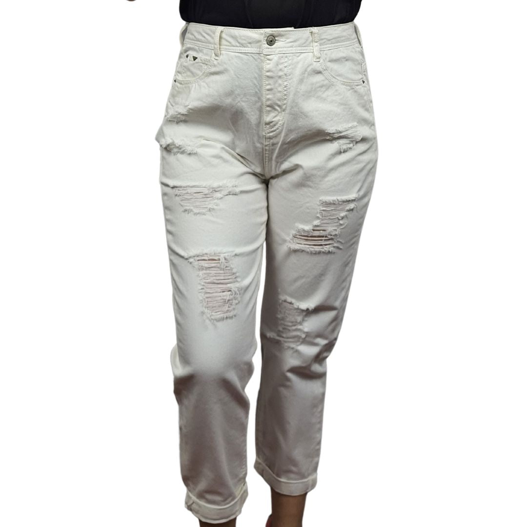 Jeans Vero Moda Blanco Style ROAD 7/8 HW BOYFRIEND JEANS(NE-CT-3)