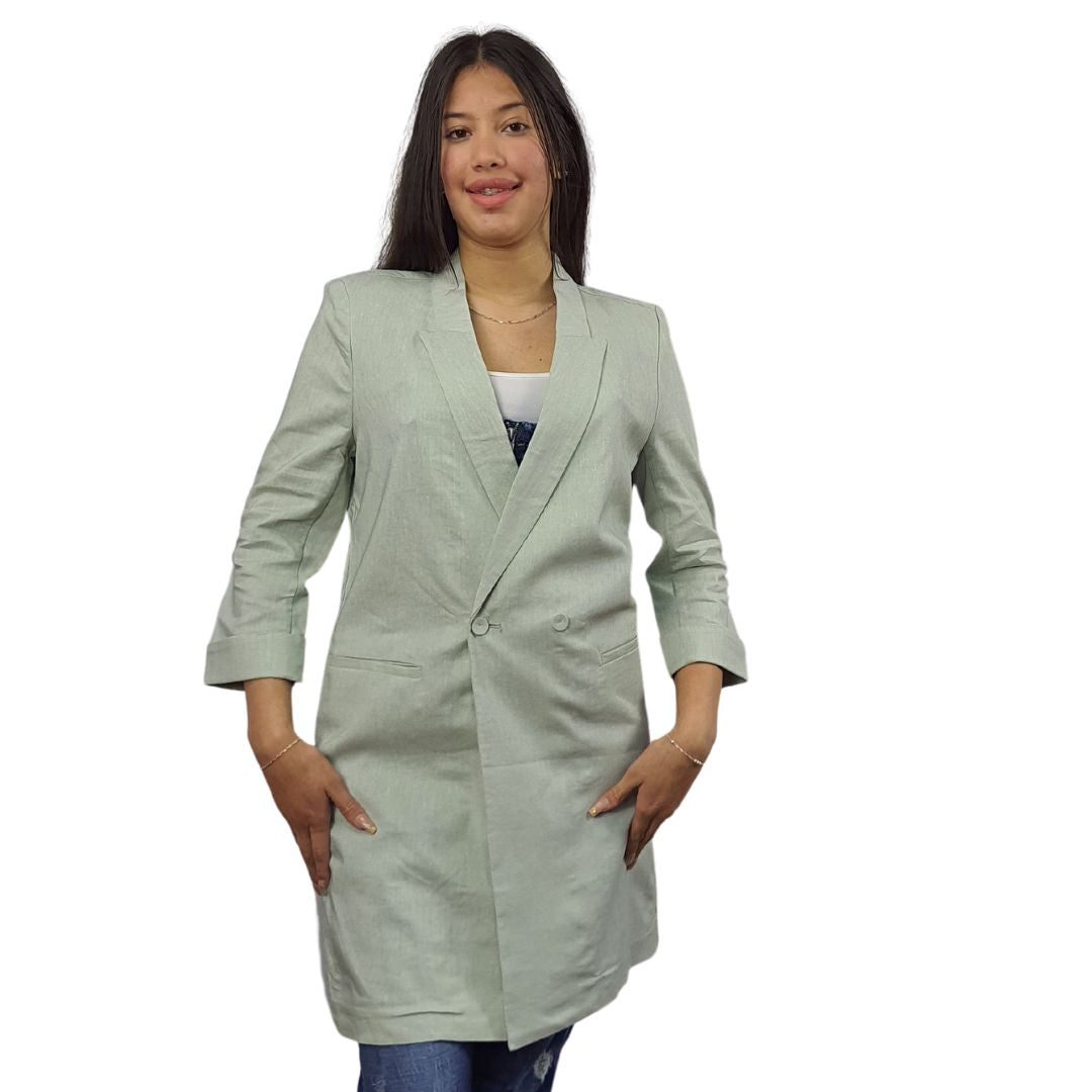 Blazer Vero Moda Verde Claro Style VICTORIA OCEANUS 3/4 BLAZER(VMC-TP)