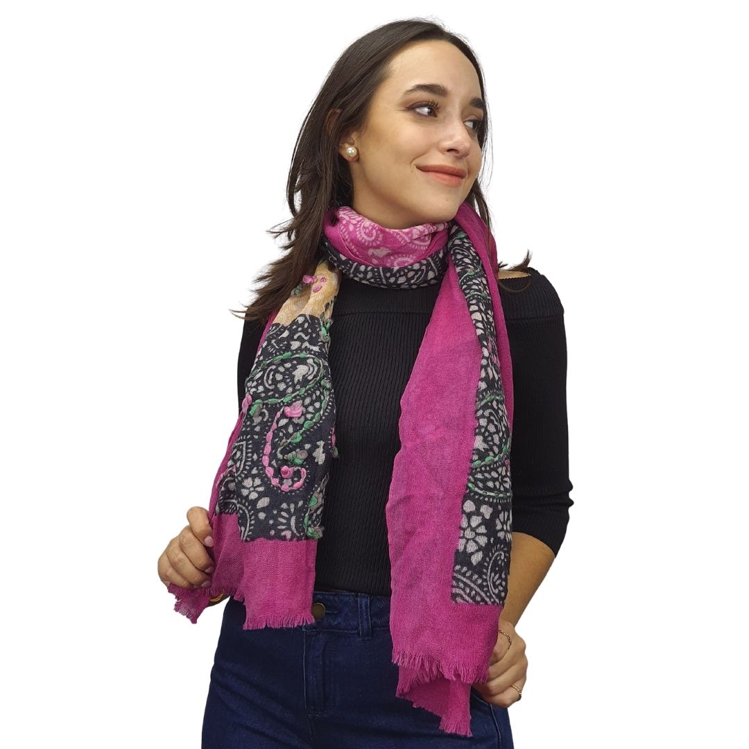 Pashmina Bufanda Rapsodia New Frida Wool Multicolor