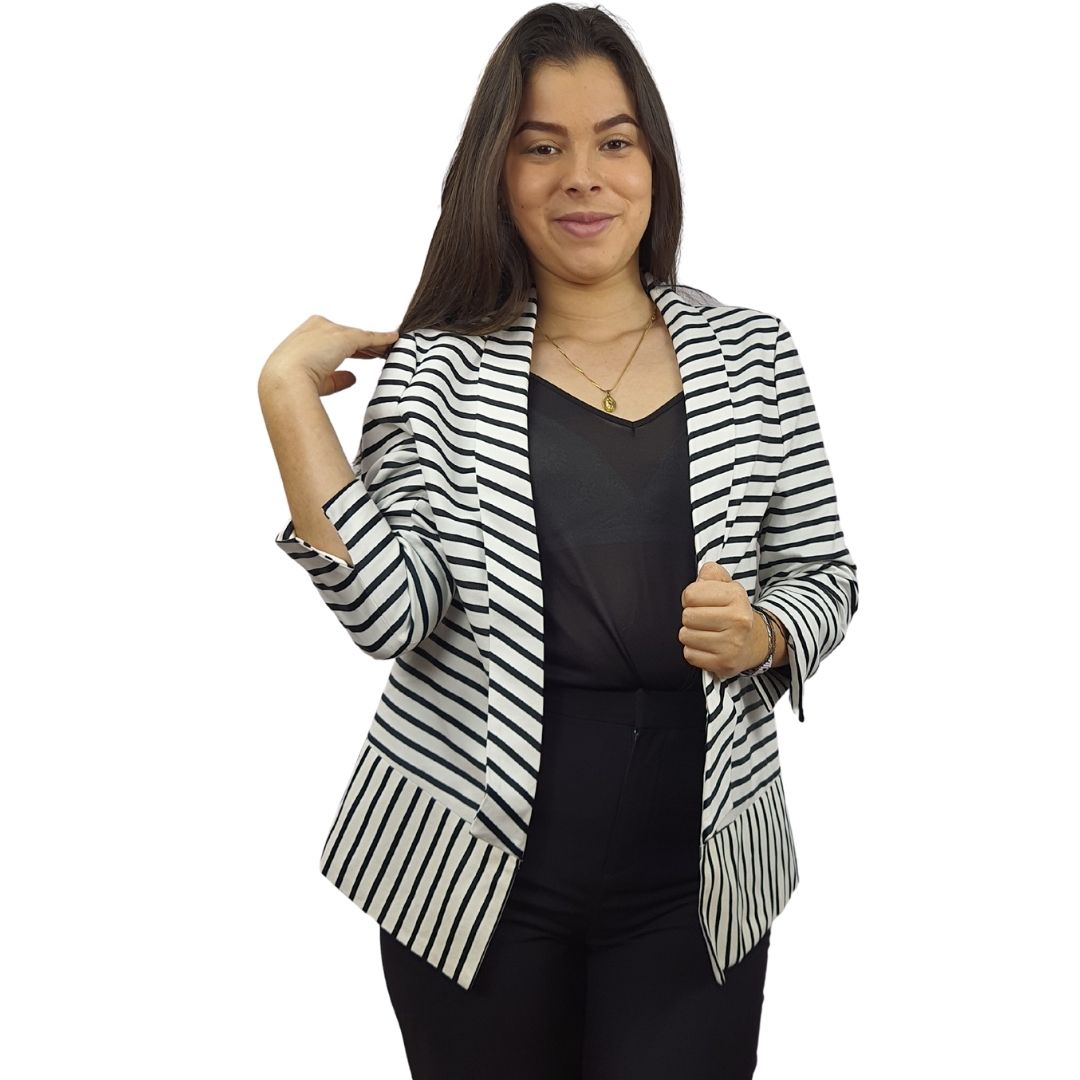 Blazer Vero Moda Negro Style NAVY 7/8 BLAZER(PM-ET-2)