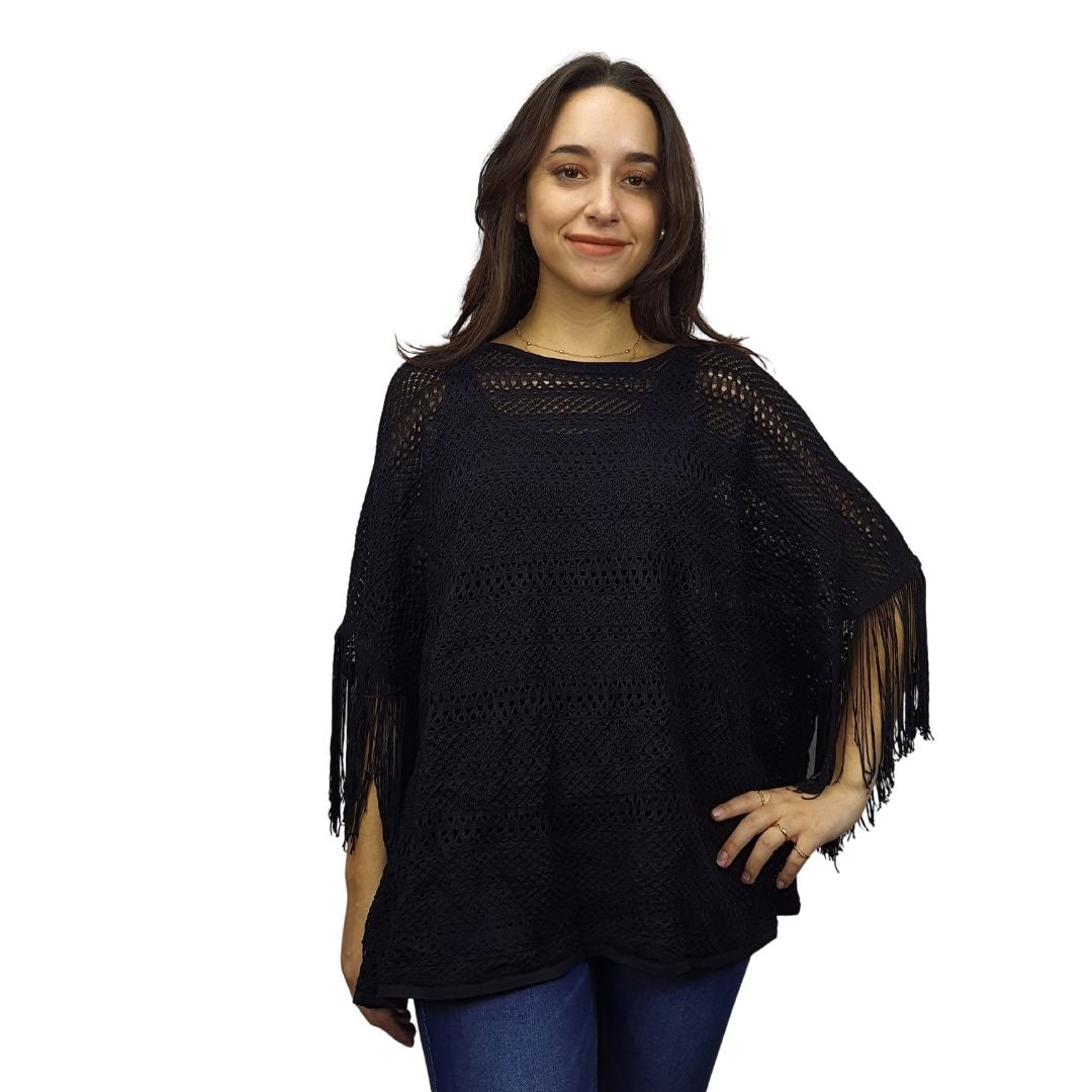 Blusa Vero Moda Negro Style KATE S/S KNIT SET(EL)