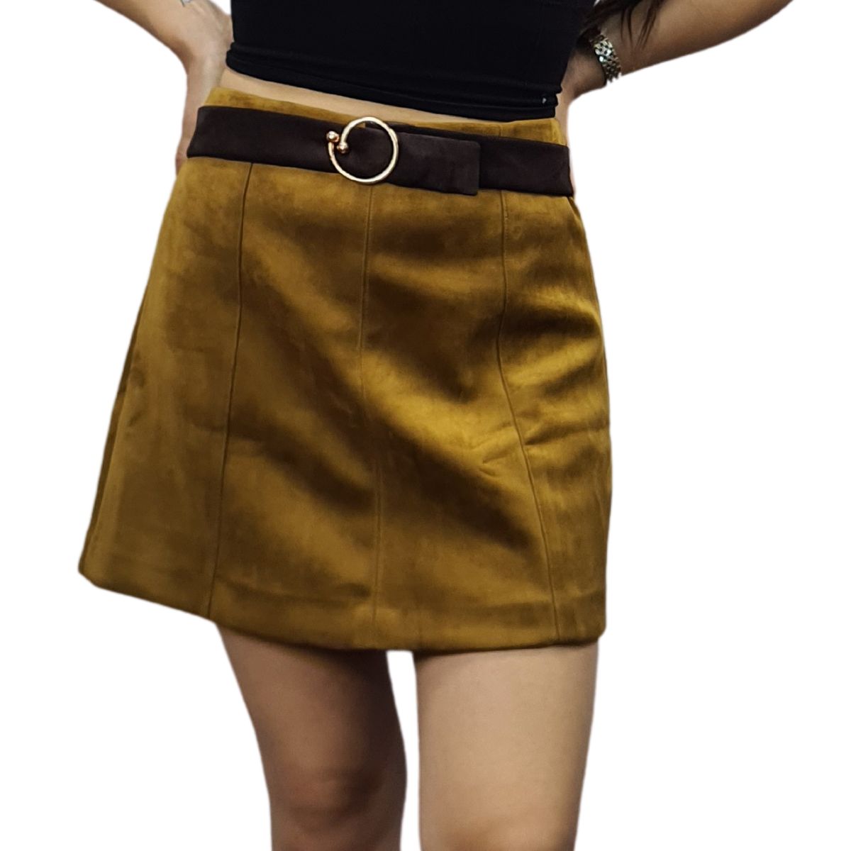 Falda Vero Moda Mostaza Style ACCESS MINI SKIRT(NR)