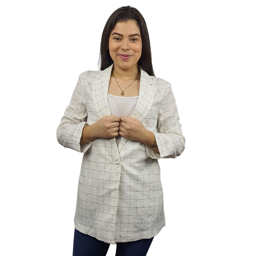 Blazer Vero Moda Blanco Style BOB L/S BLAZER(VMC-SL)
