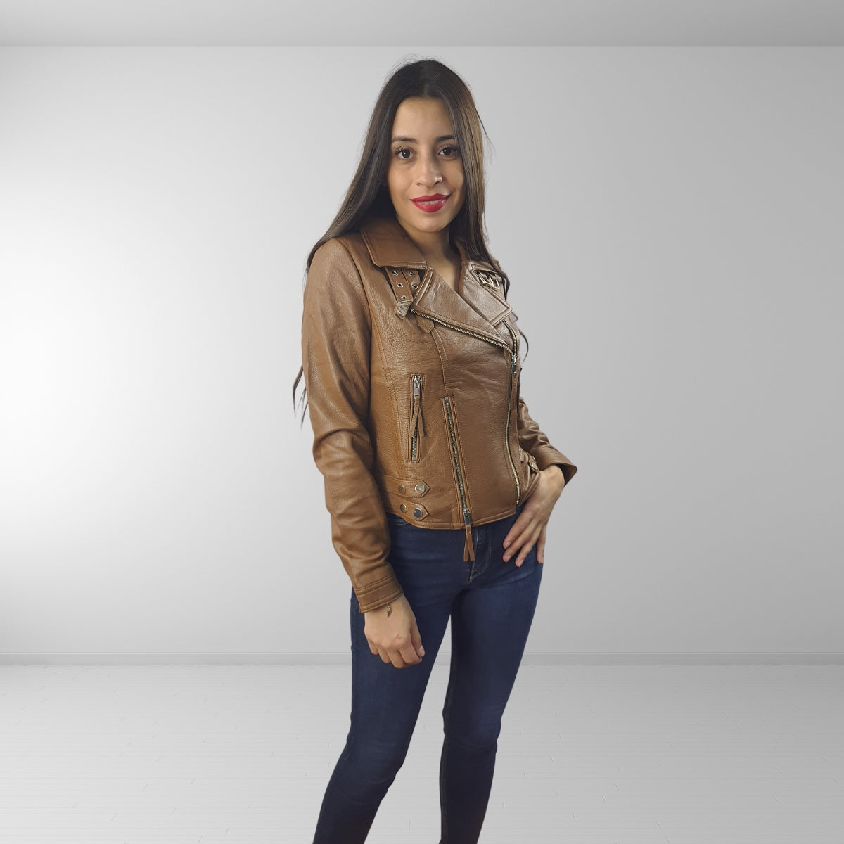 Chaqueta Vero Moda Marron Style HERB L LEATHER JACKET(LL)
