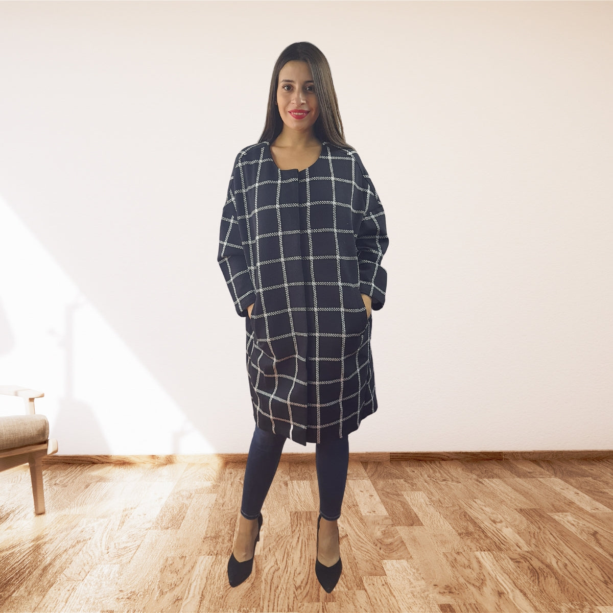 Blazer Vero Moda Negro Style DOREEN 9/10 SWEAT COAT(UM)