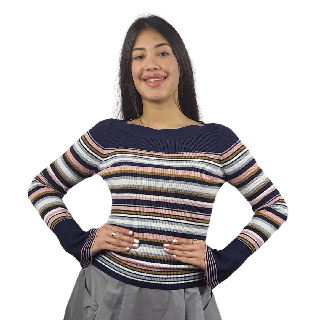 Sweater Vero Moda Azul Style DIAMOND L/S KNIT(NC)