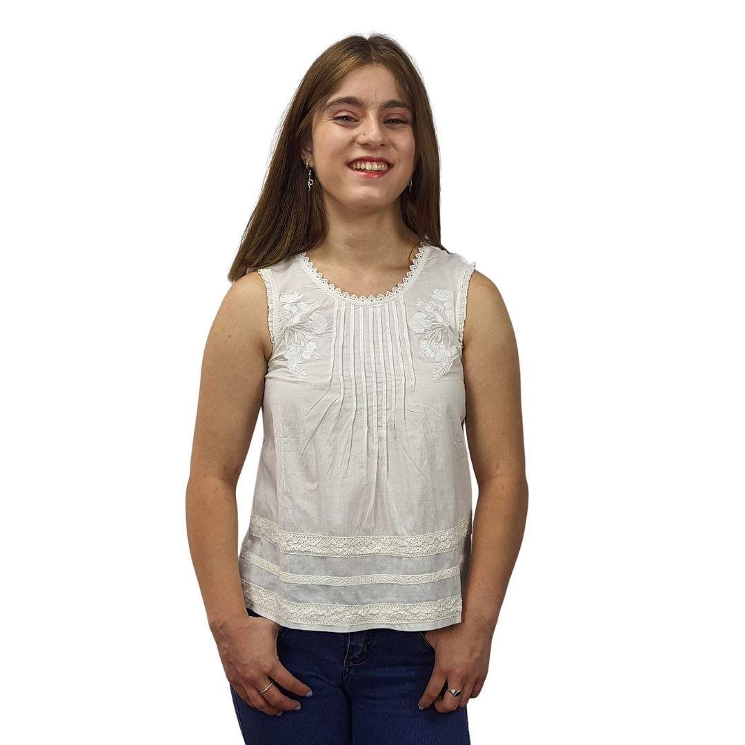 Polera Rapsodia Singal Blanco